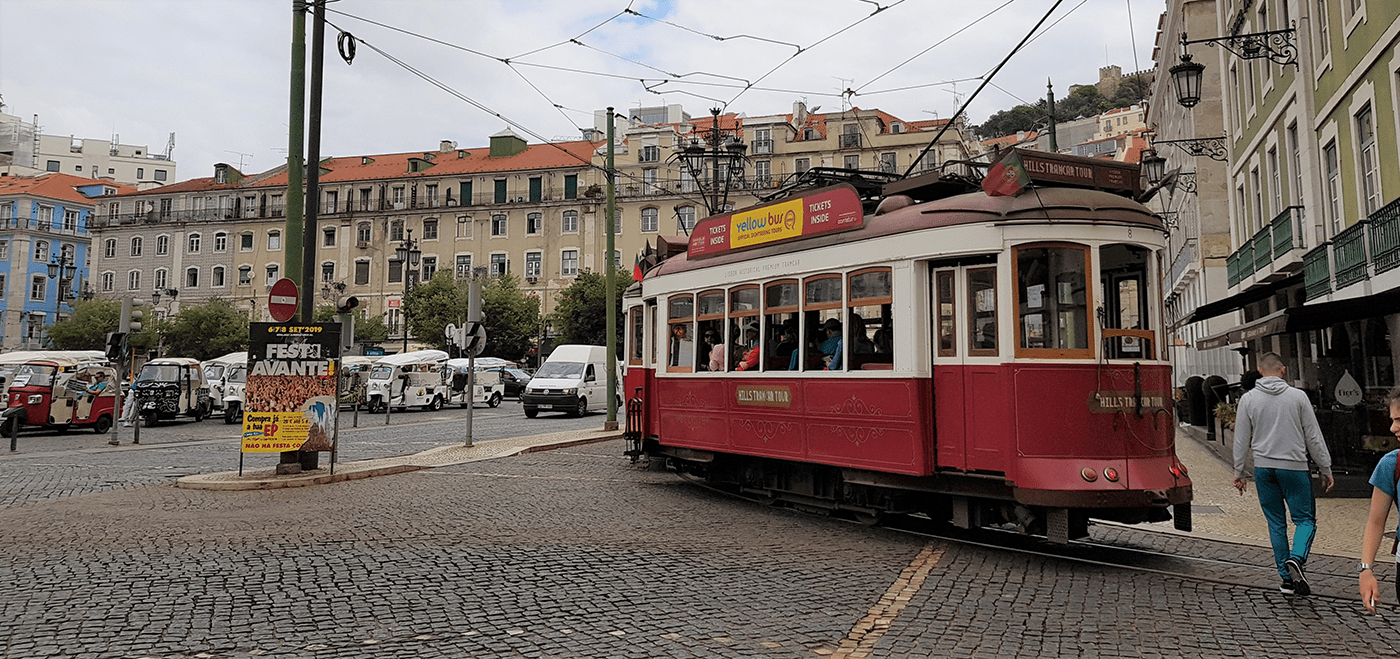 Červená tramvaj